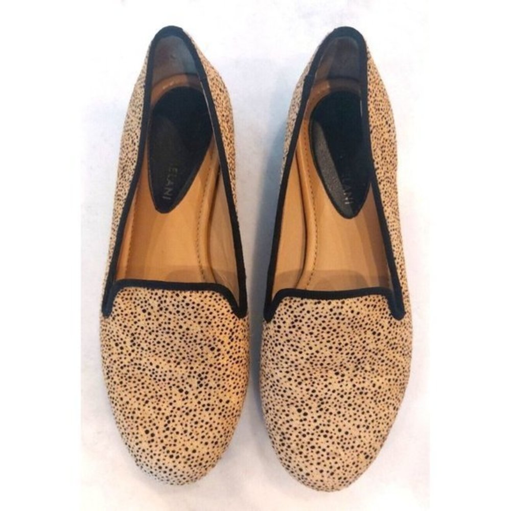 Antonio Melani 'Gigi' Leopard‎ Print Calf Hair Flats Size 7M